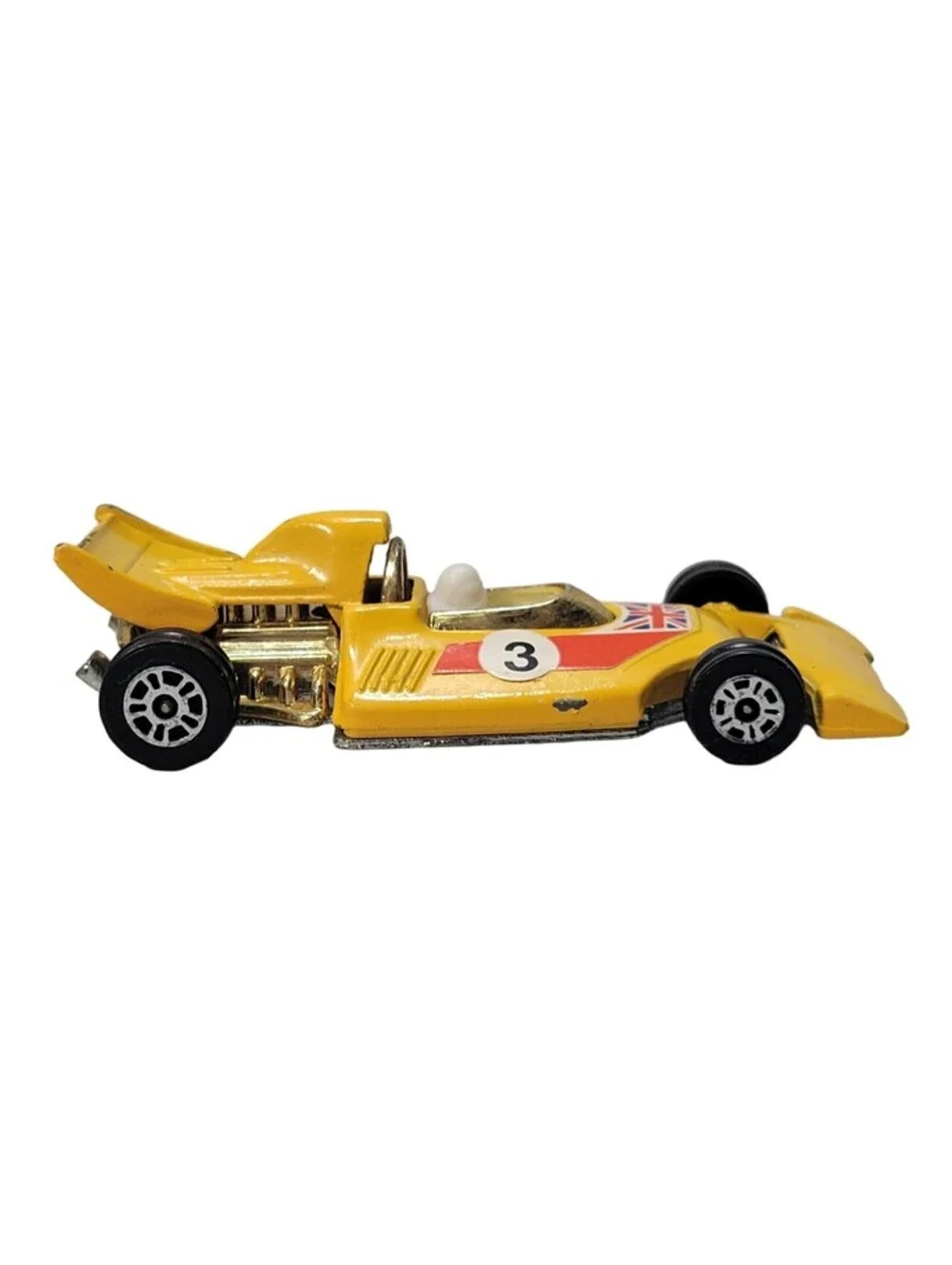 Vintage Corgi Juniors Formula 1 Racer #3 Yellow 1973 Made in Great Britain